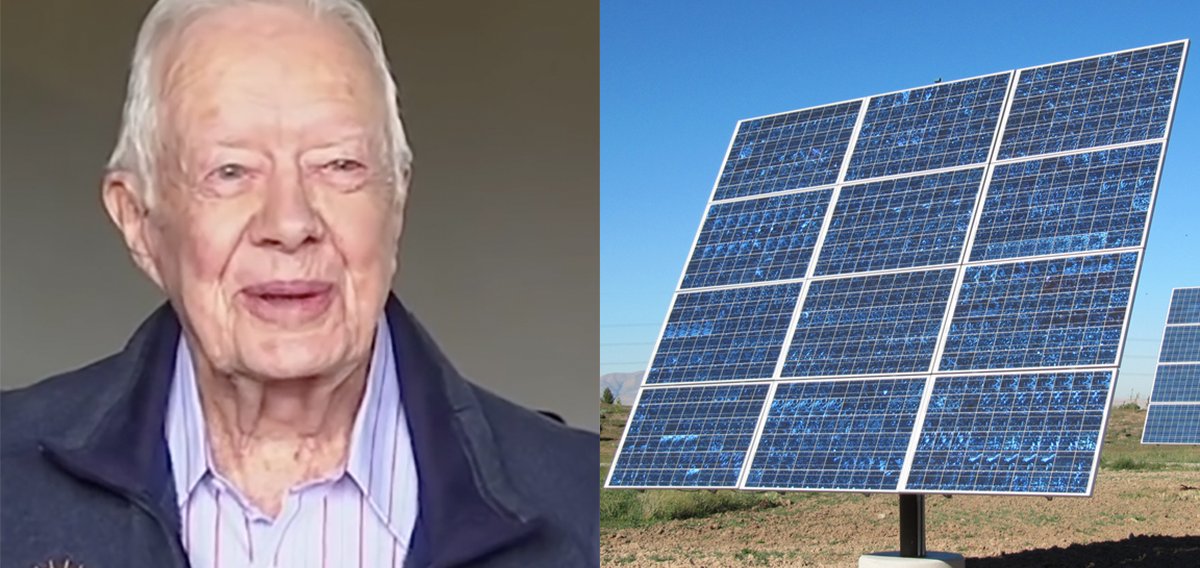 Jimmy Carter fournit maintenant la moitié de sa ville natale avec des panneaux solaires Solstis